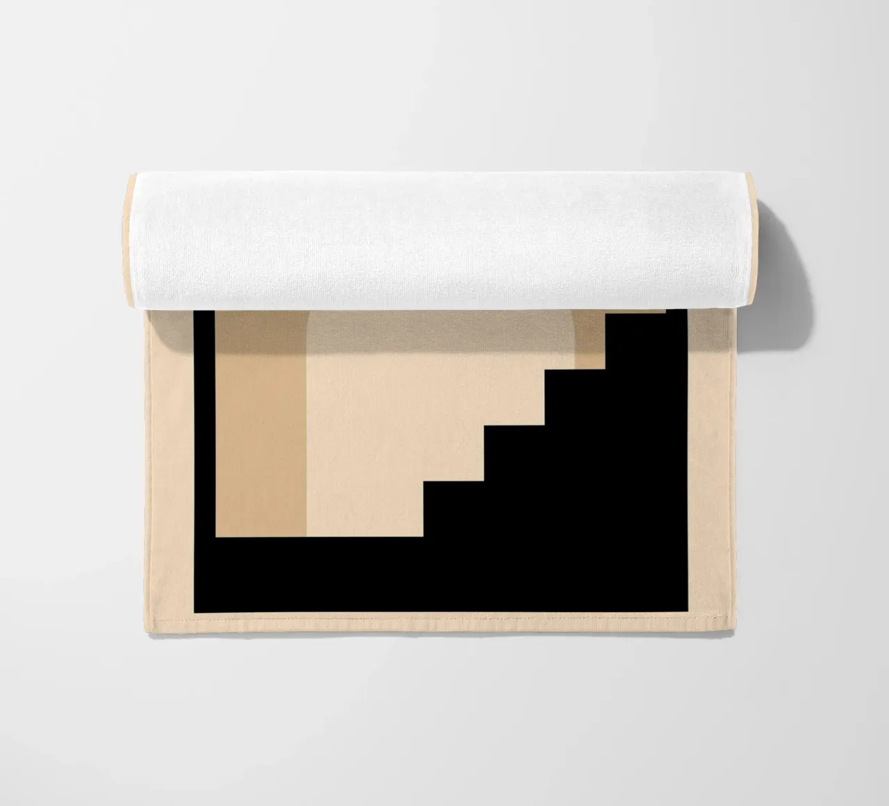 Stairway Shape - Minimalist architecture poster beach towel by Studio Vibe
