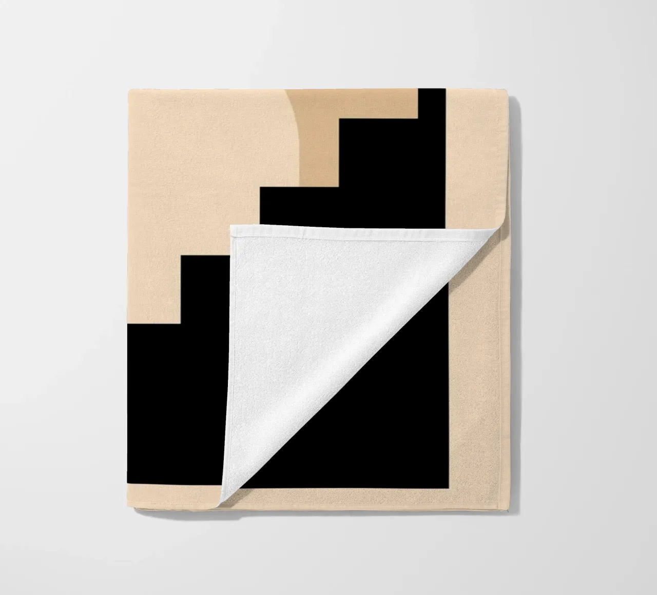 Stairway Shape - Minimalist architecture poster beach towel by Studio Vibe