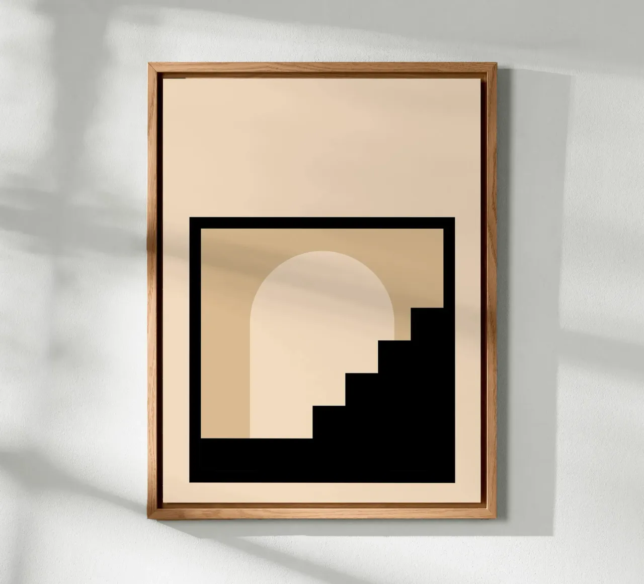 Forma della scala - Poster di architettura minimalista alluminio dibond da Studio Vibe