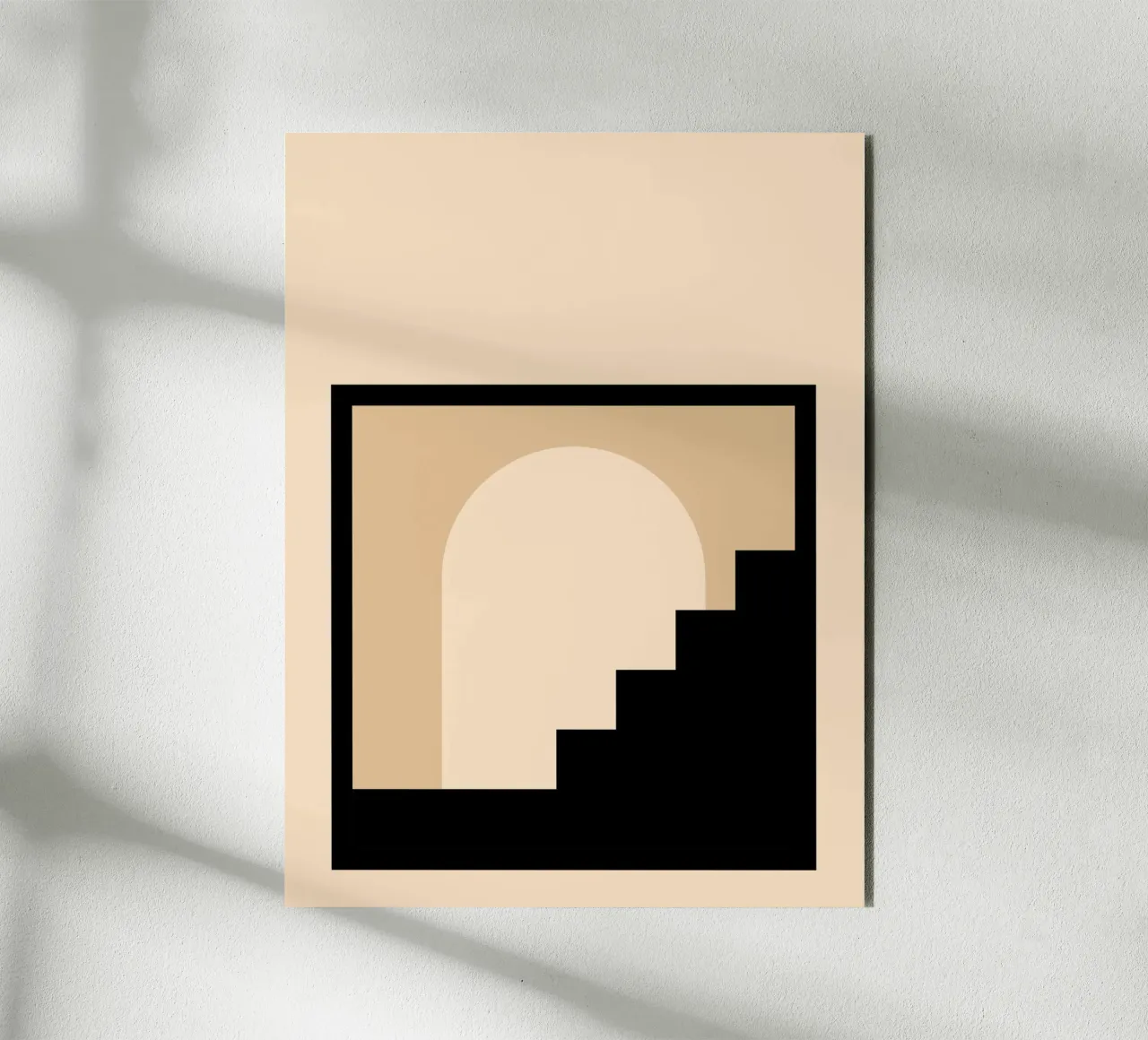 Forma della scala - Poster di architettura minimalista alluminio dibond da Studio Vibe