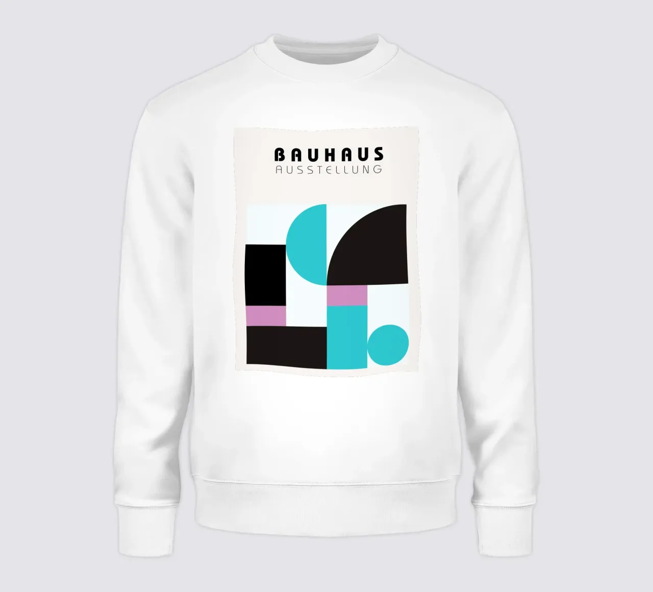 Bauhaus Blocks Art | Modern Geometry Print sudadera de Studio Vibe