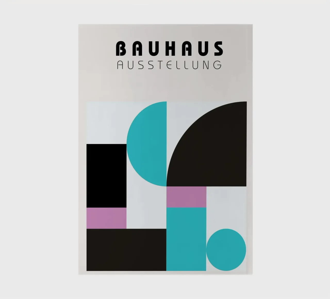 Bauhaus Blocks Art | Modern Geometry Print notebook by Studio Vibe