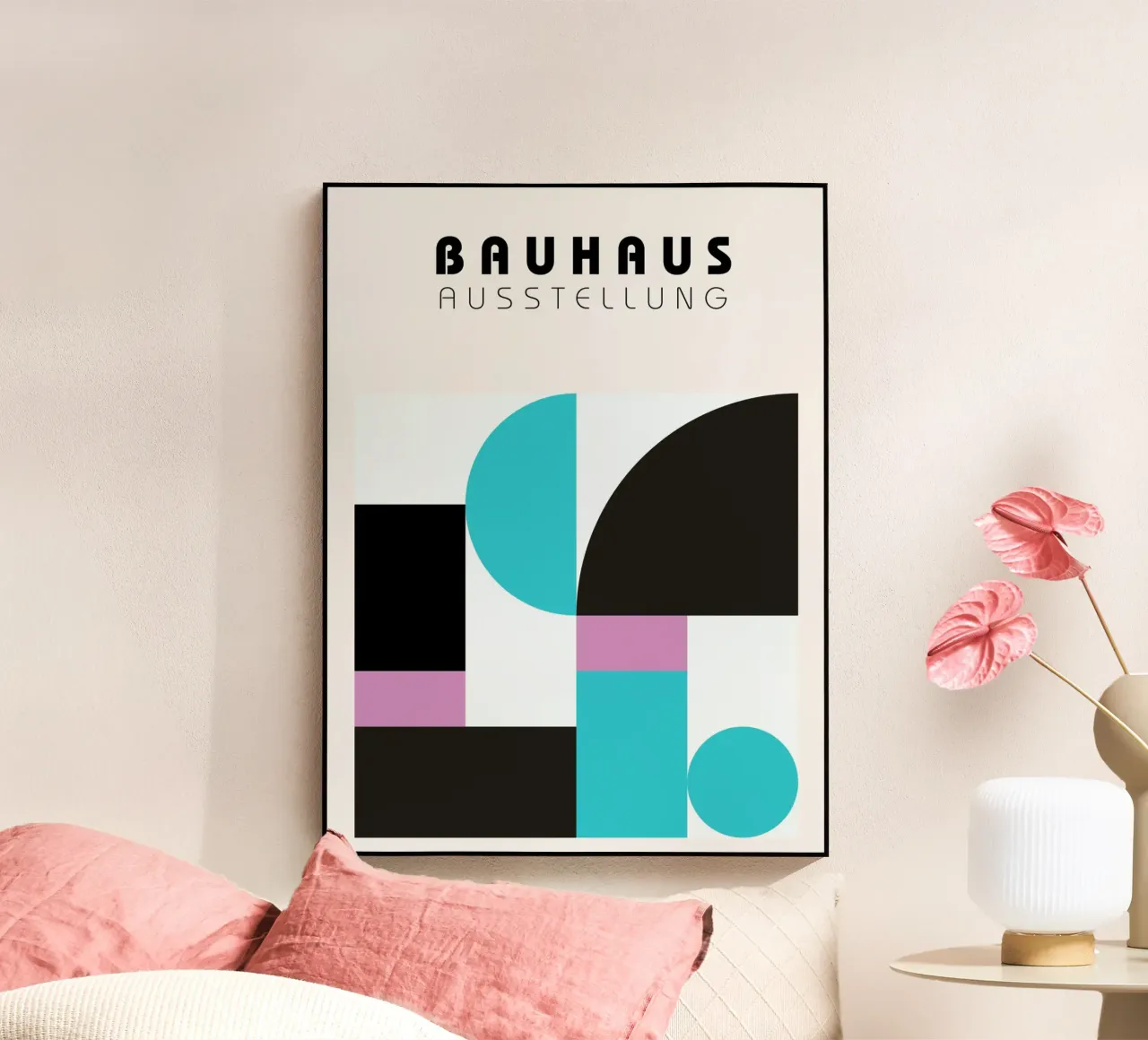 Bauhaus Blocks Art | Modern Geometry Print metacrilato de Studio Vibe