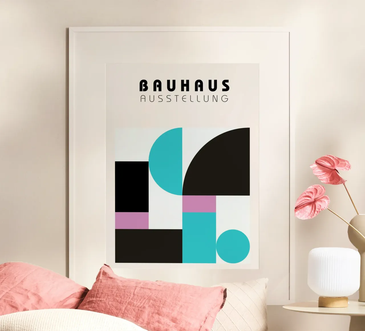 Bauhaus Blocks Art | Modern Geometry Print hahnemühle by Studio Vibe