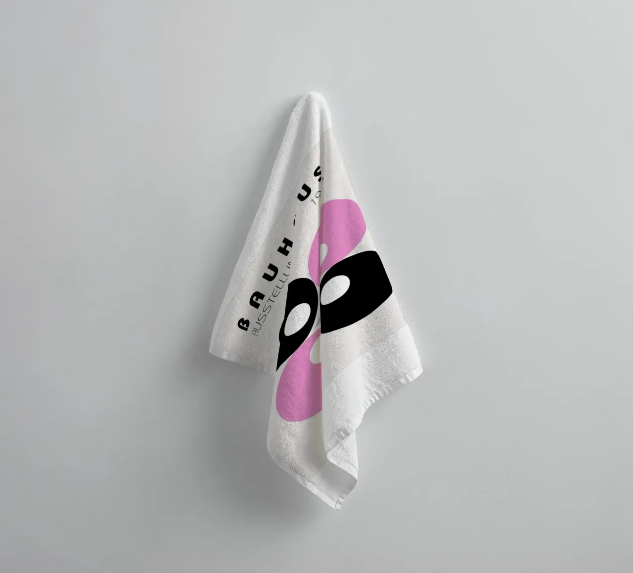 Bauhaus 1923 Design | Retro Circle Art Print towel by Studio Vibe