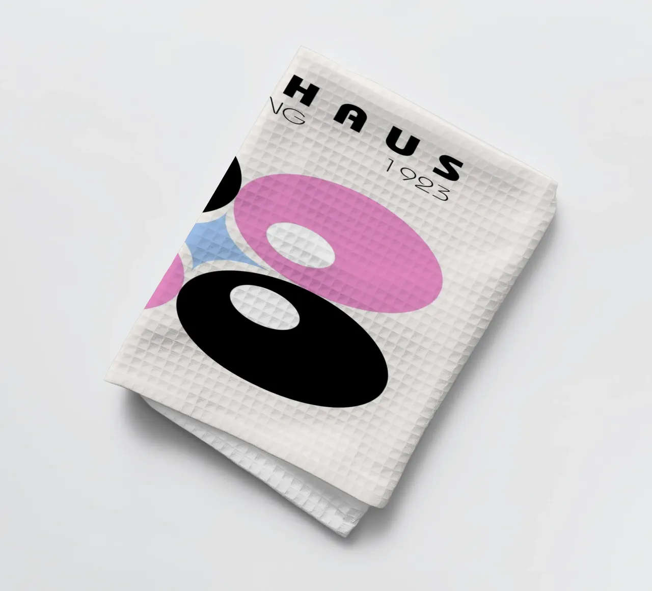Bauhaus 1923 Design | Retro Circle Art Print torchon de Studio Vibe