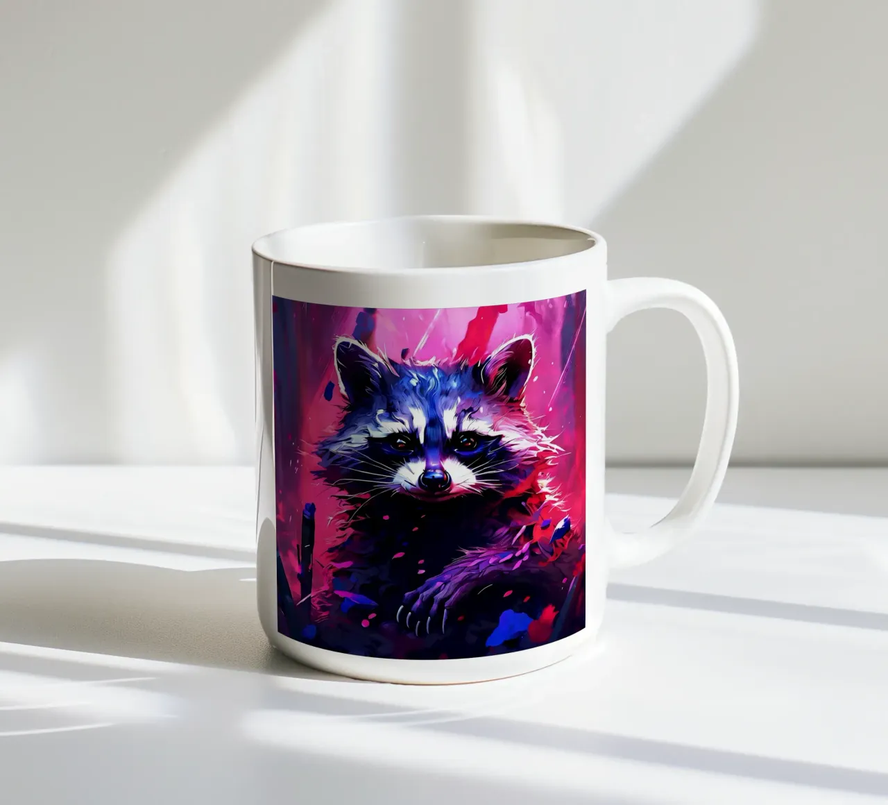 Procione_Stile_H_1 tazza in ceramica da Tierisch bunt by LK