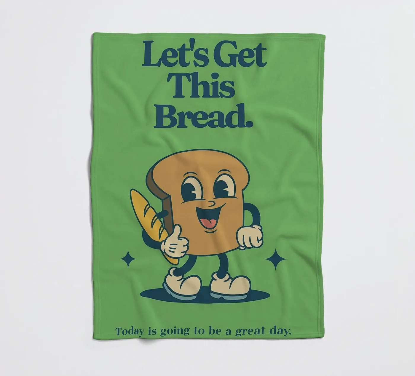Let's Get This Bread fleece blanket by oneroad