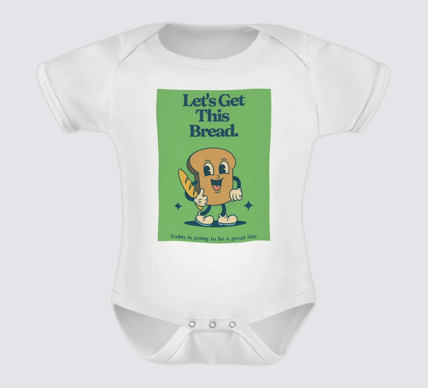 Prendiamo questo pane body neonato maniche corte da oneroad