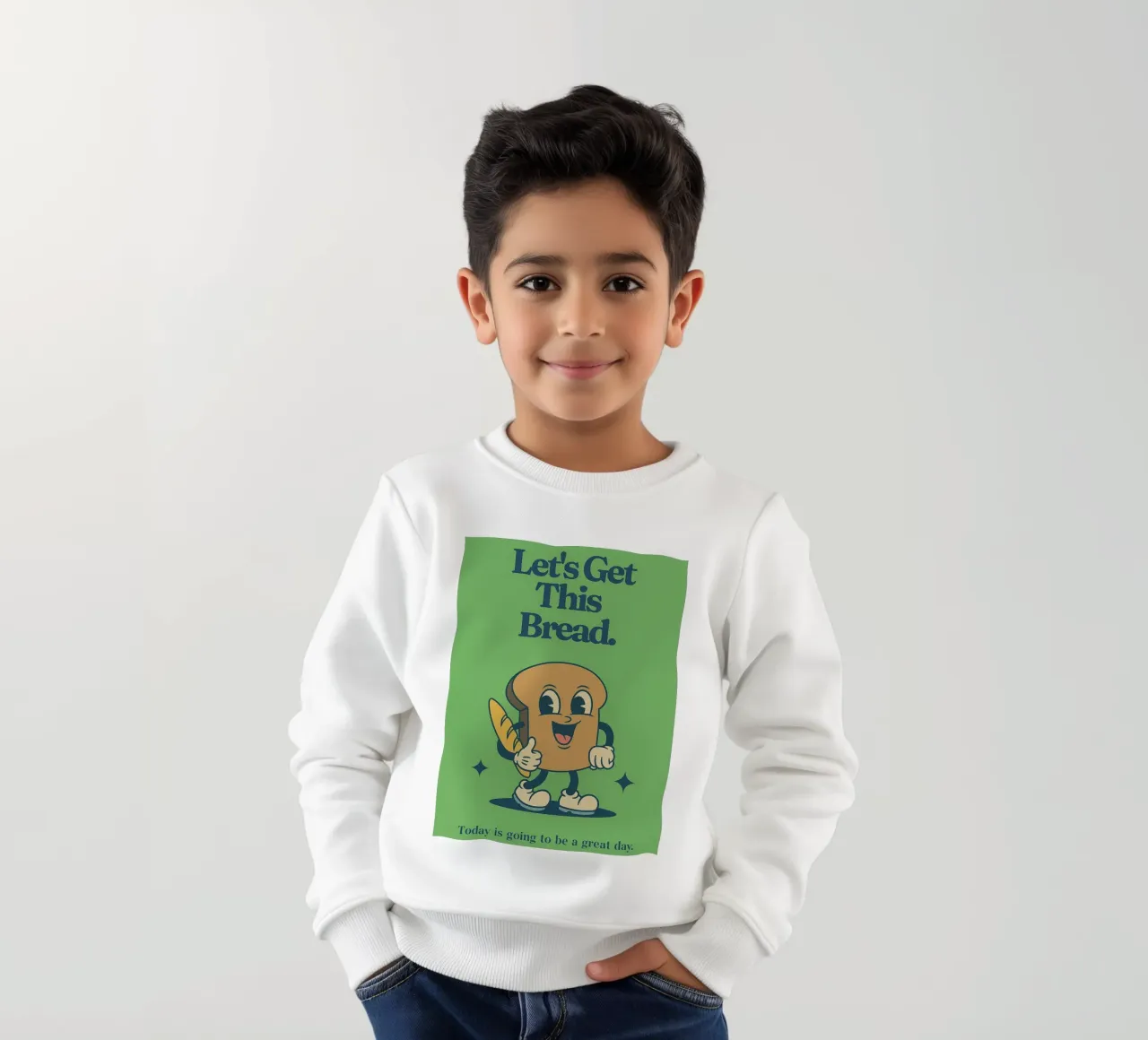 Let's Get This Bread kids sweatshirt by oneroad