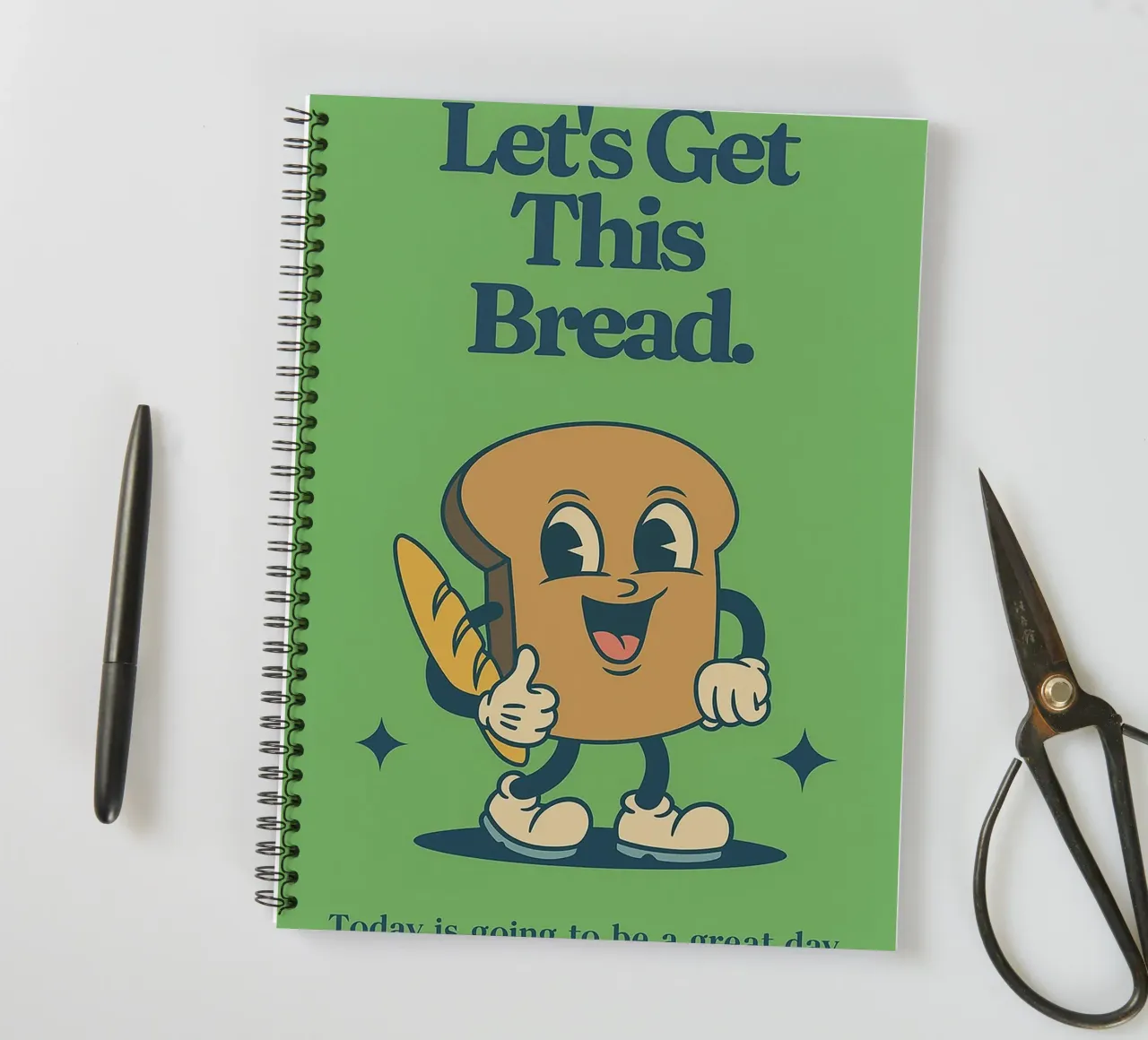 Let's Get This Bread spiral notebook by oneroad