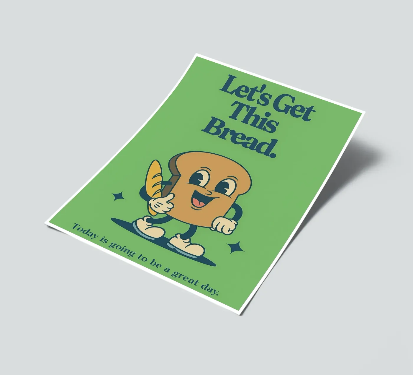 Lasst uns das Brot holen Stickerbogen von oneroad