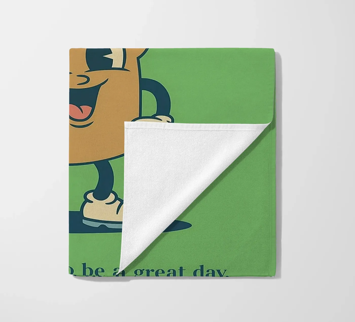 Laten we dit brood gaan halen strandhanddoek van oneroad