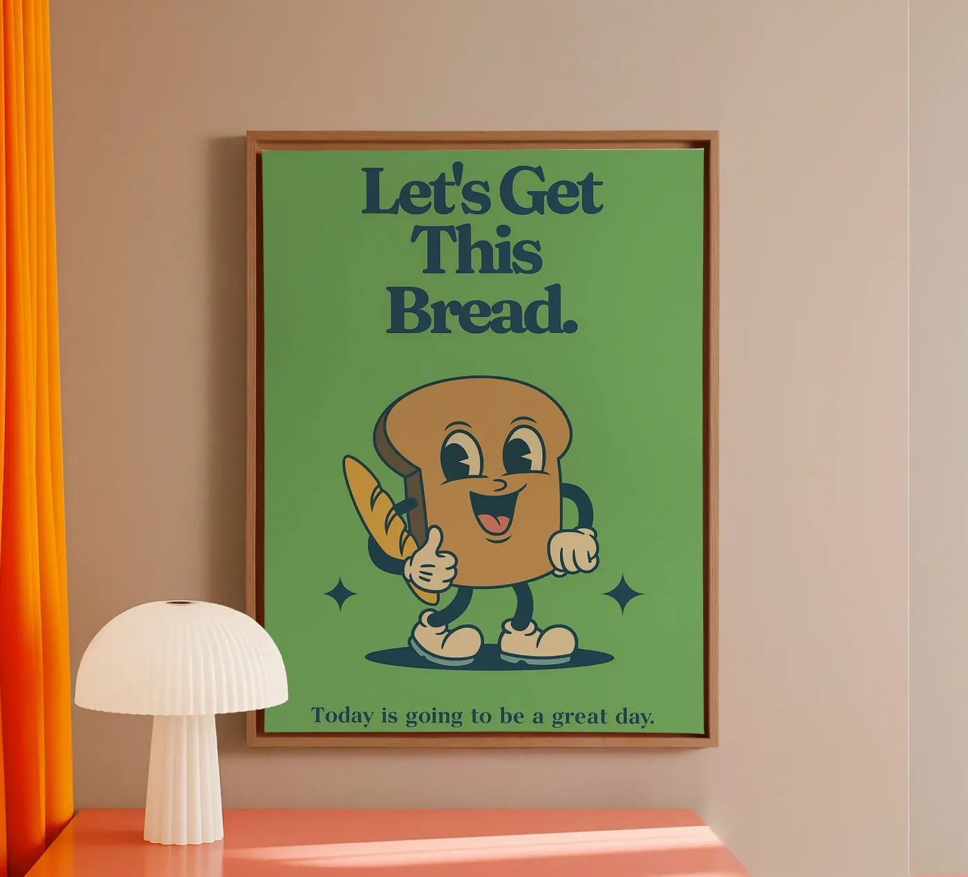 Let's Get This Bread canvas van oneroad