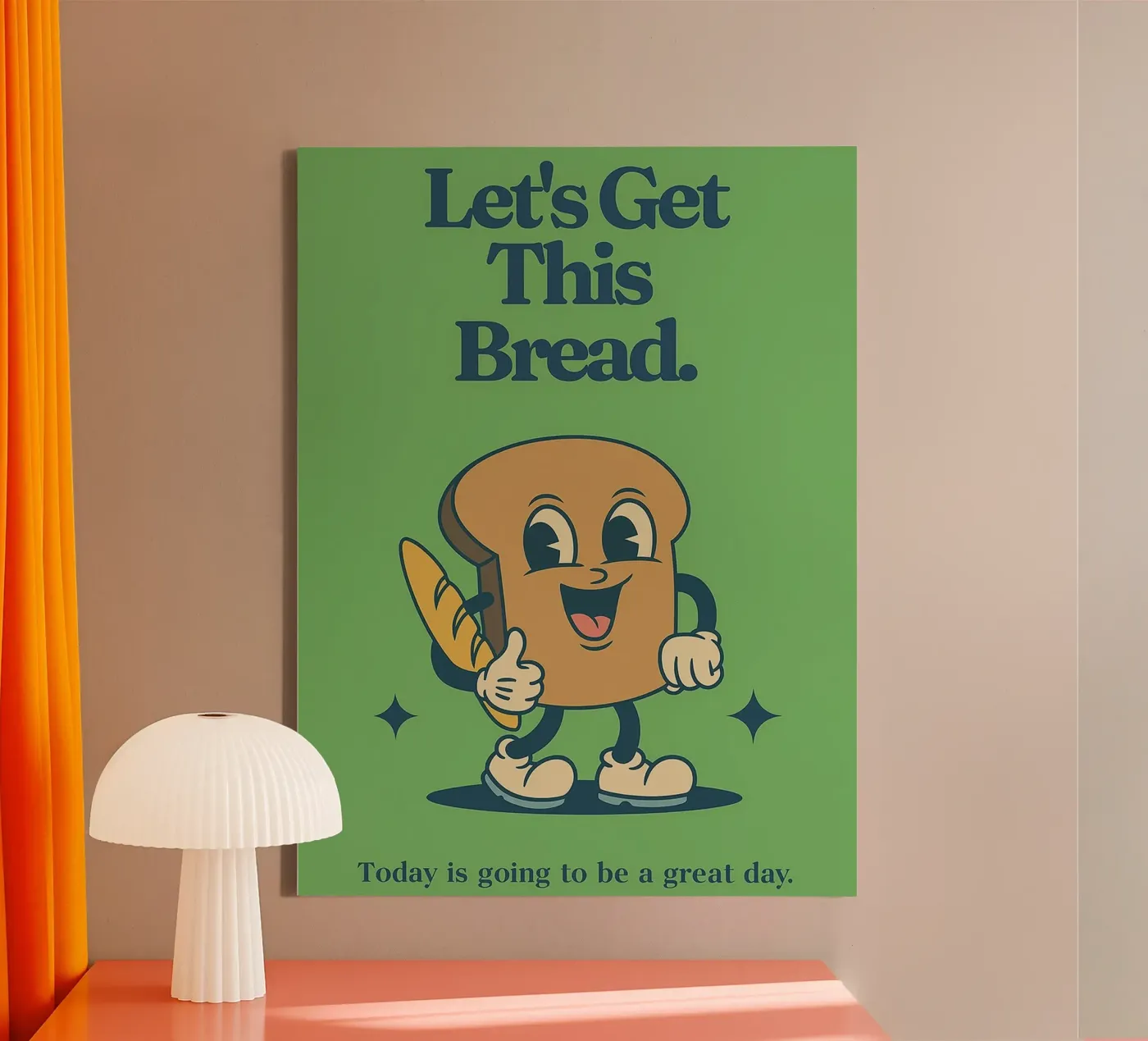 Let's Get This Bread canvas van oneroad