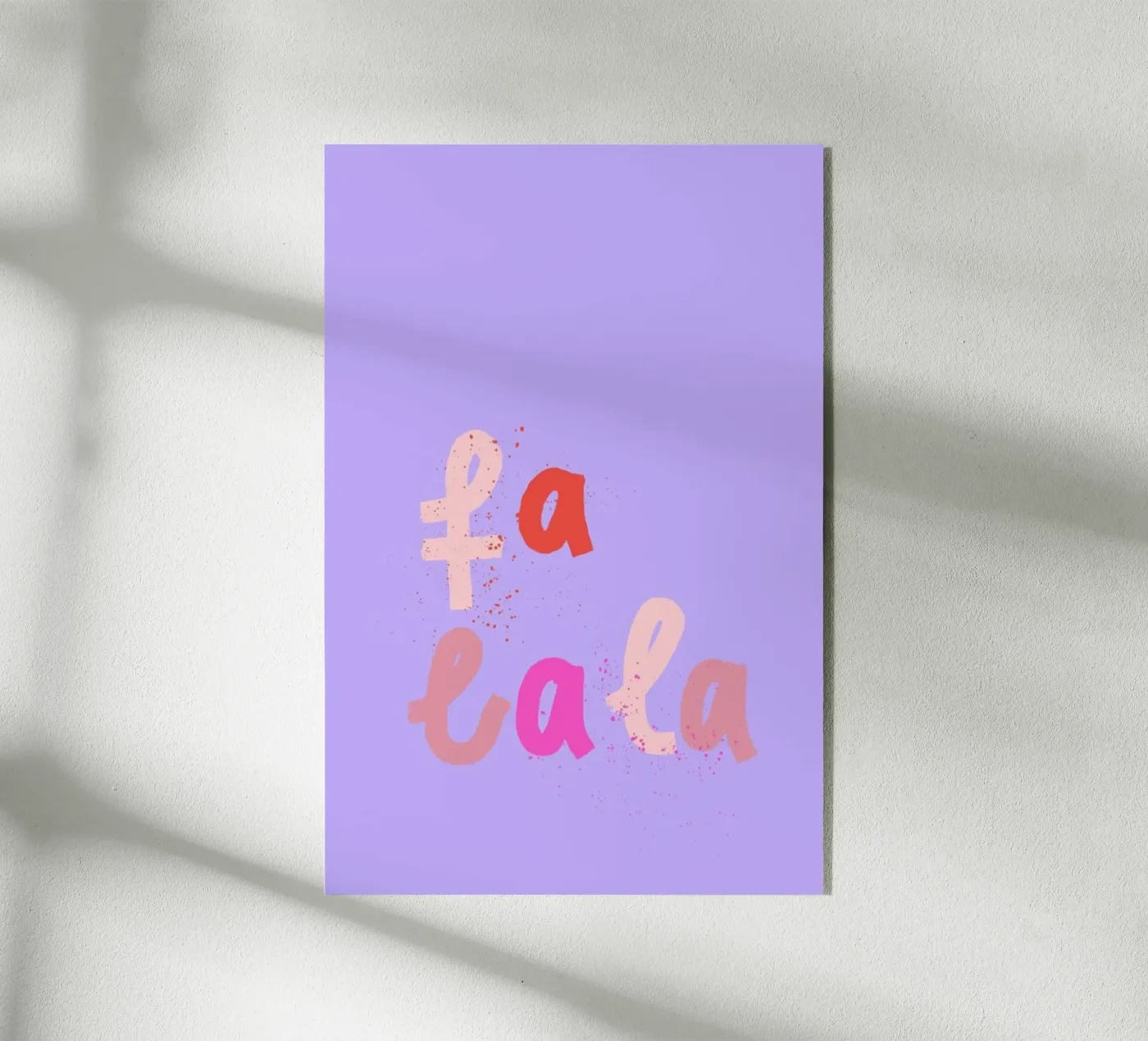 Falalala. Acryl-Glas von KRUTH DESIGN