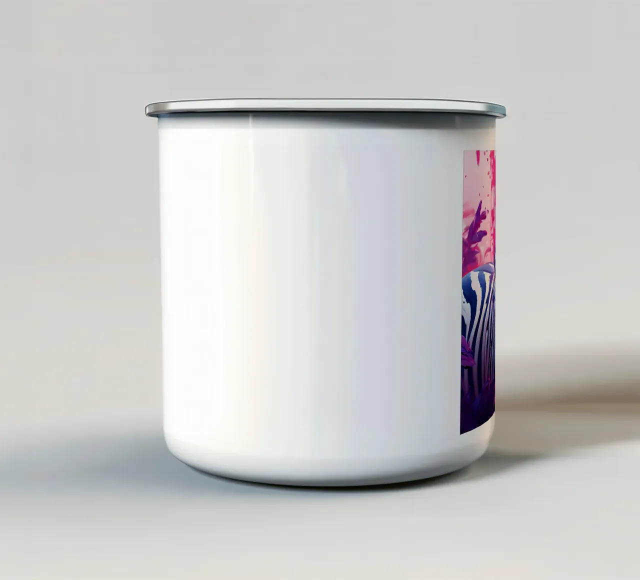 Stile_Zebra_H_1 tazza in smalto da Tierisch bunt by LK