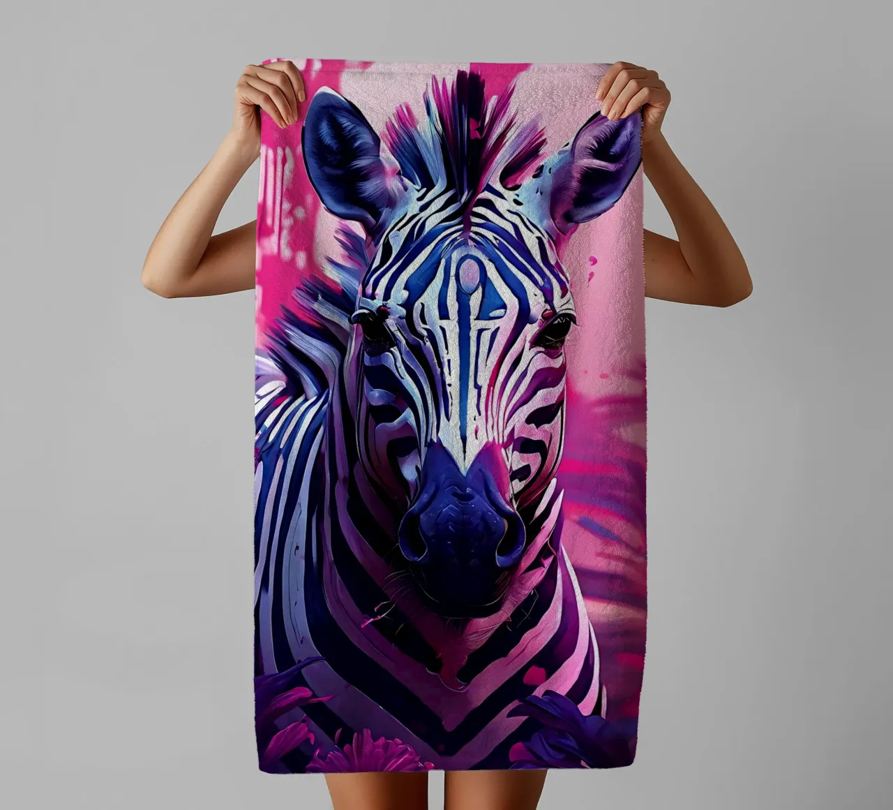 Stile_Zebra_H_1 asciugamano da bagno da Tierisch bunt by LK