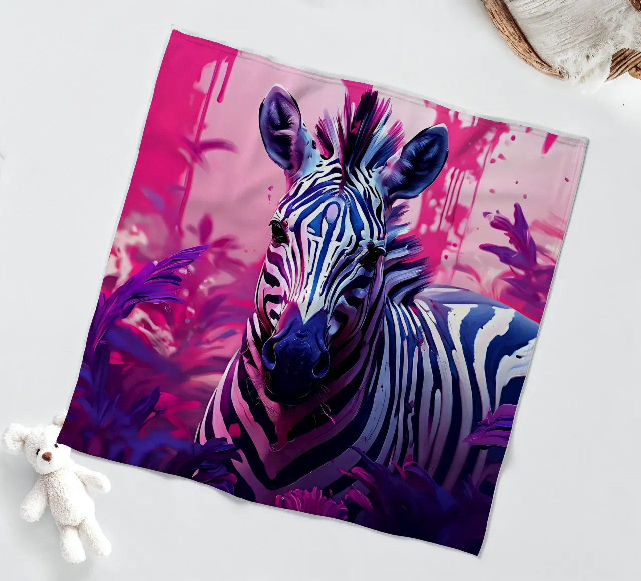 Stile_Zebra_H_1 coperta in pile da Tierisch bunt by LK