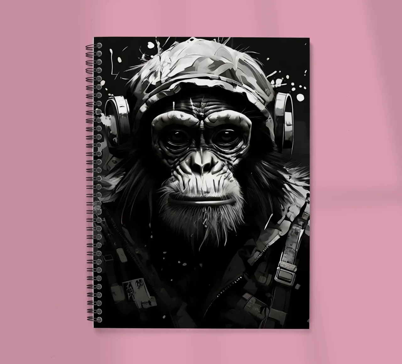 Monkey_Style_I_1 spiral notebook by Tierisch bunt by LK