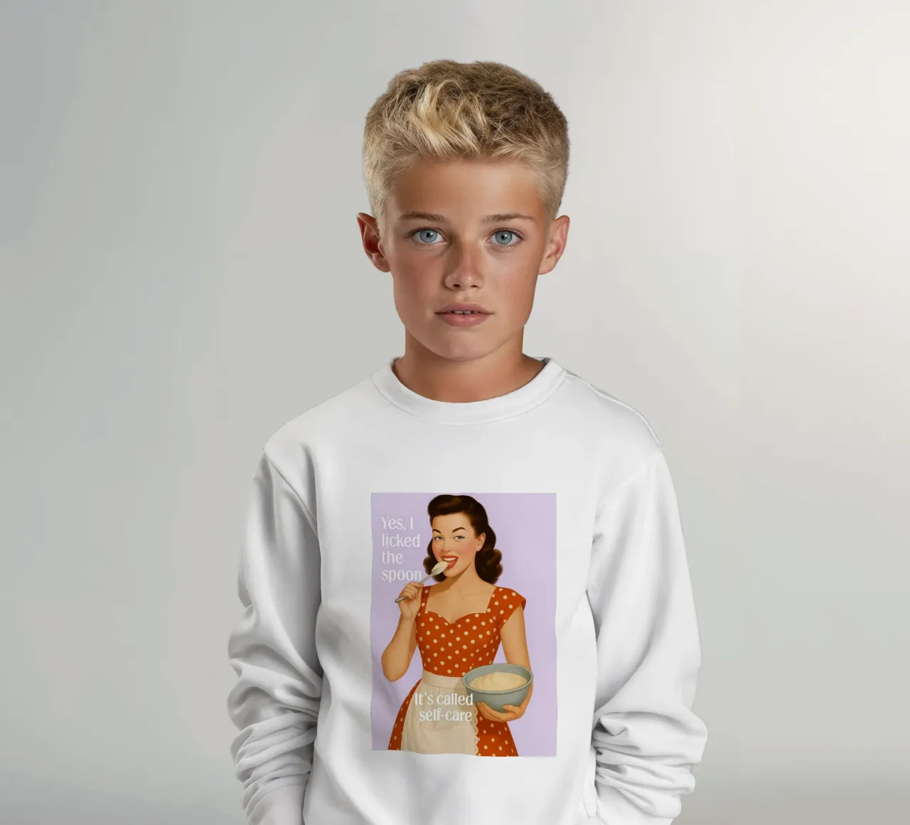 Licked the Spoon Kitchen kids sweatshirt by oneroad