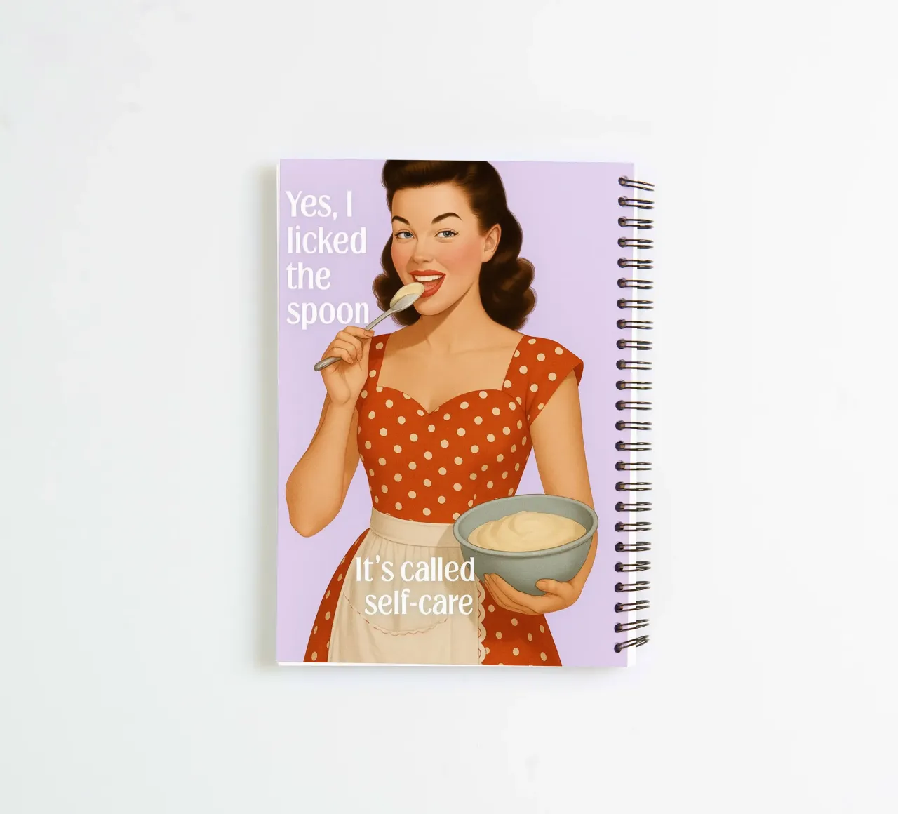 Licked the Spoon Kitchen spiral notebook by oneroad