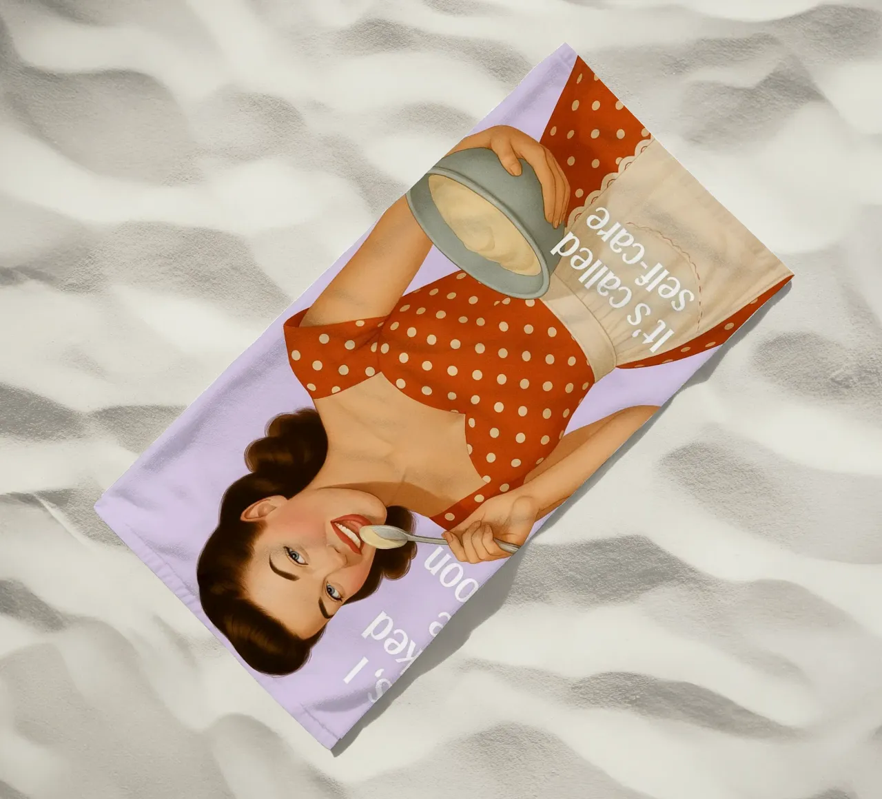 Licked the Spoon Kitchen beach towel by oneroad