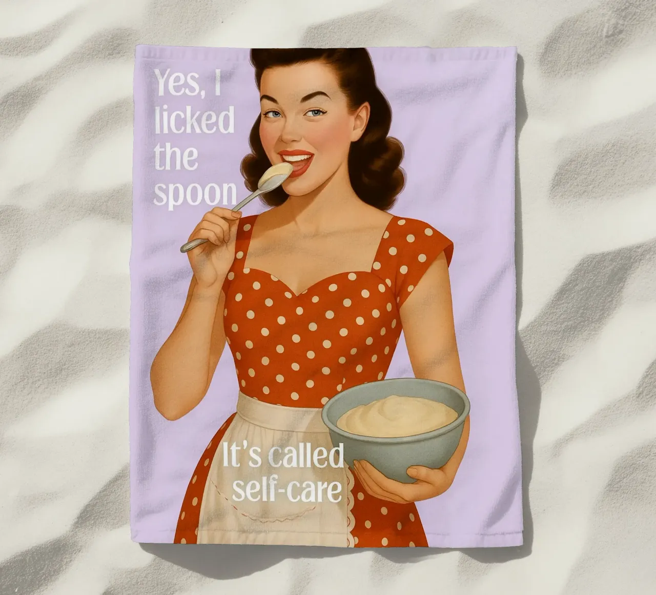 Licked the Spoon Kitchen beach towel by oneroad