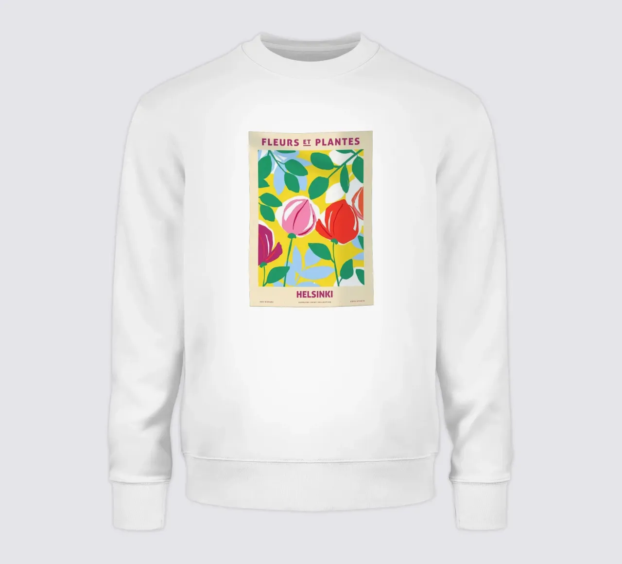 Flowers and Plants Helsinki sweatshirt by Jose