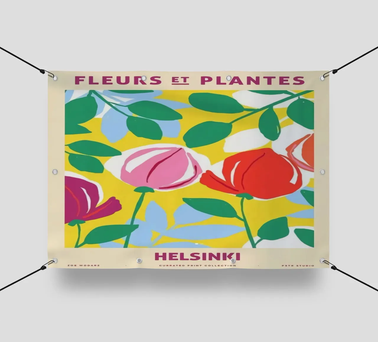 Fiori e piante Helsinki telo in pvc da Jose