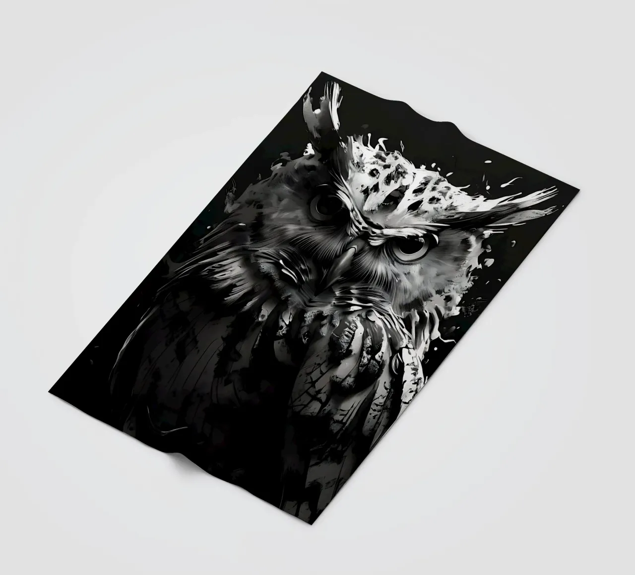 Gufo_stile_I_1 coperta in pile da Tierisch bunt by LK