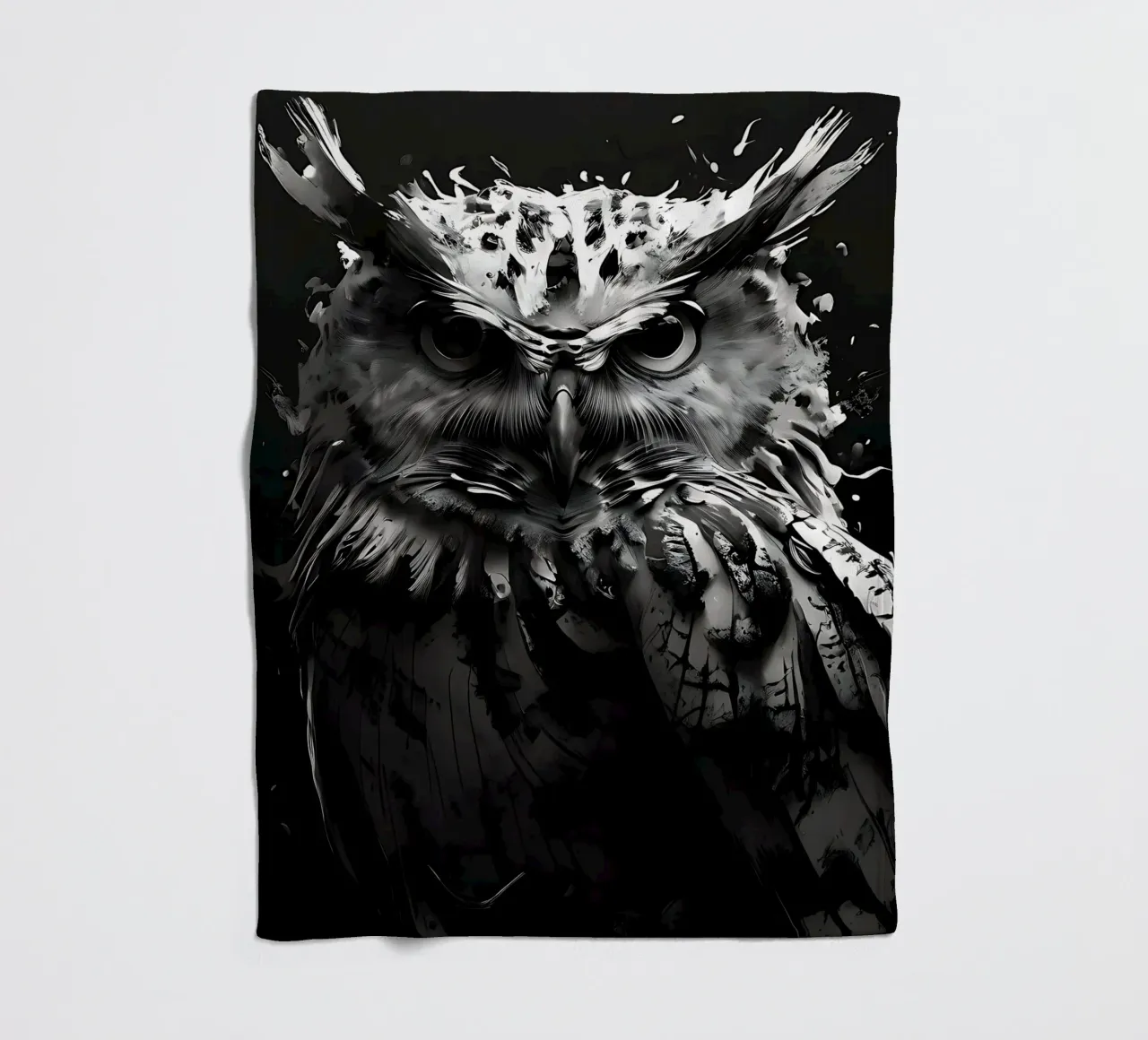 Gufo_stile_I_1 coperta in pile da Tierisch bunt by LK
