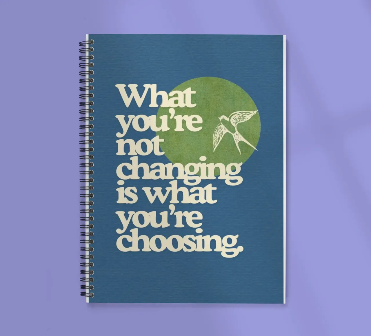 Life is a choice spiral notebook by art quots shop