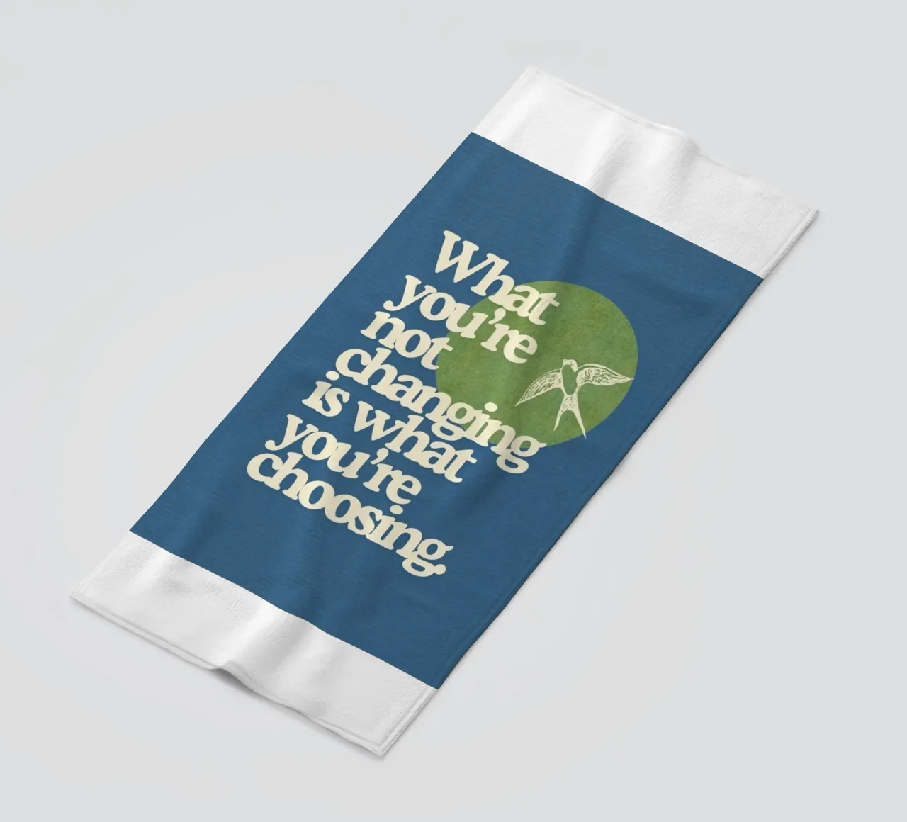 La vita è una scelta telo mare da art quots shop