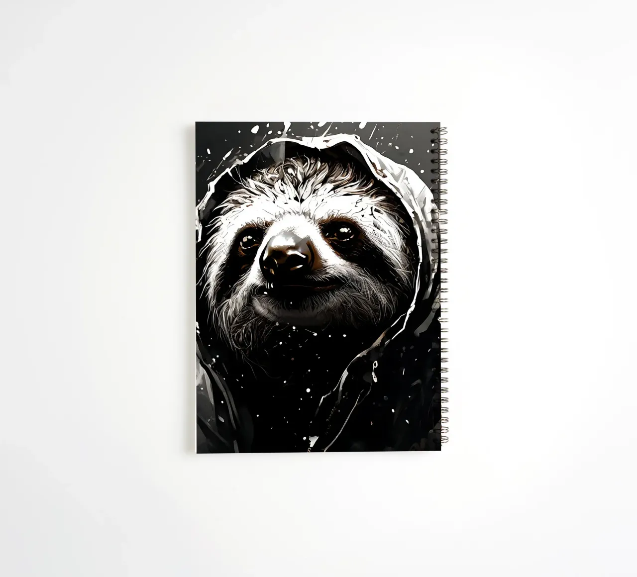 Sloth_Style_I_1 spiral notebook by Tierisch bunt by LK