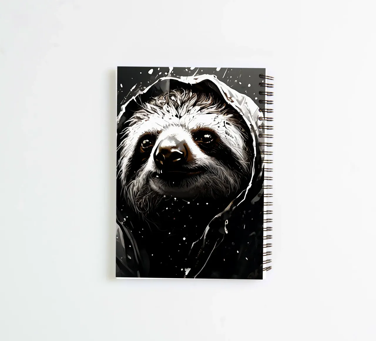 Sloth_Style_I_1 spiral notebook by Tierisch bunt by LK