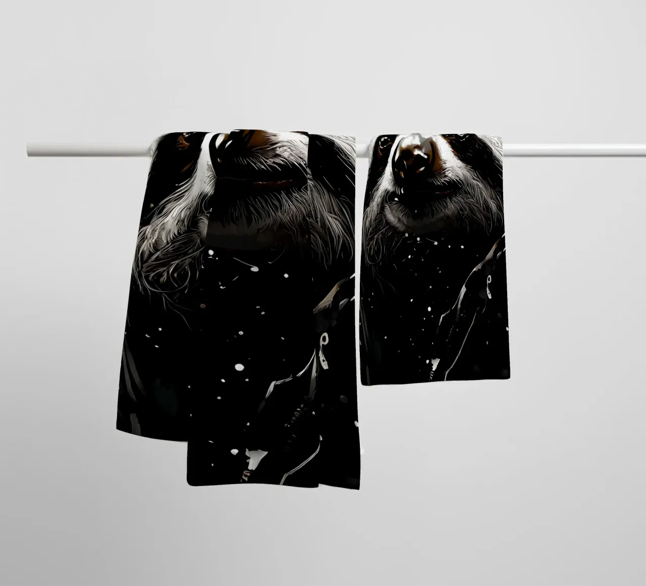 Sloth_Style_I_1 towel by Tierisch bunt by LK