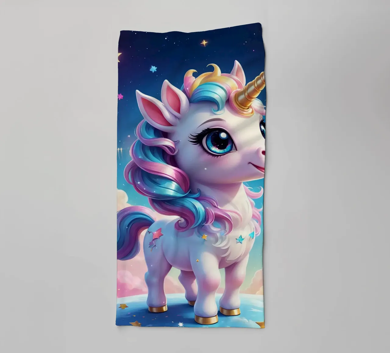 Unicorn Love towel by Cute Art