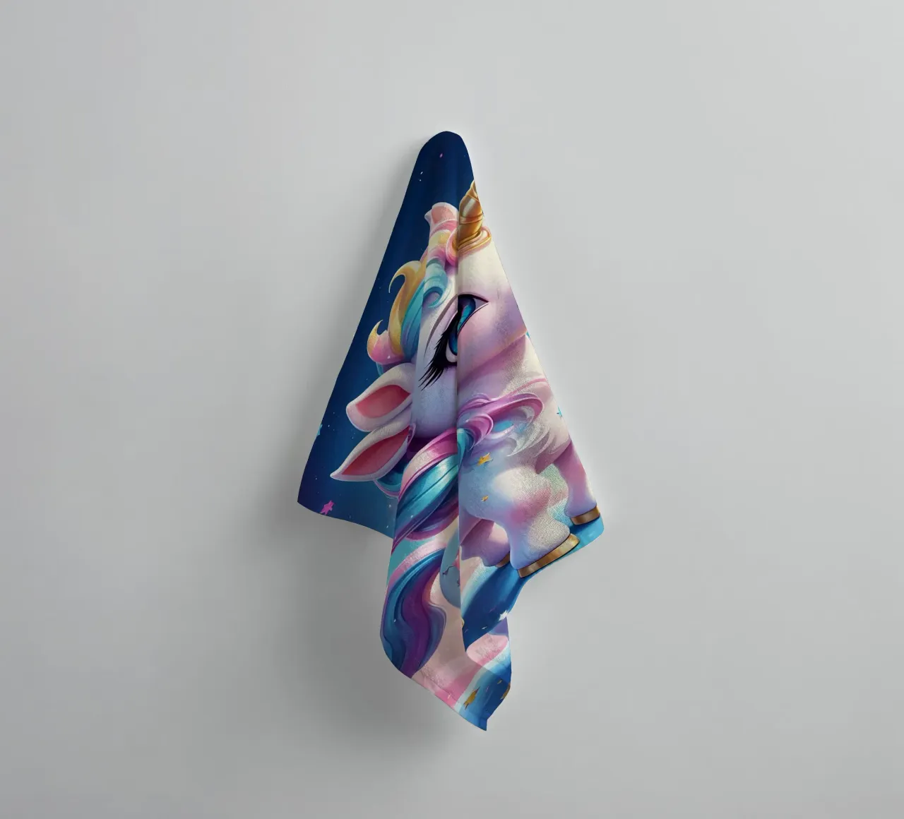 Unicorn Love towel by Cute Art