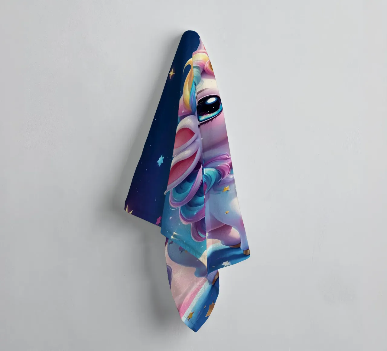 Unicorn Love towel by Cute Art