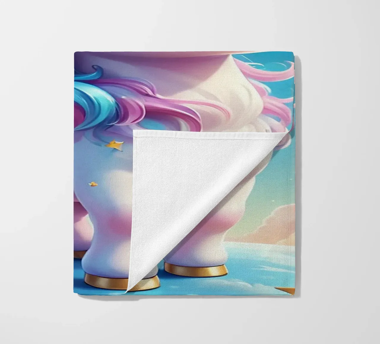 Unicorn Love beach towel by Cute Art