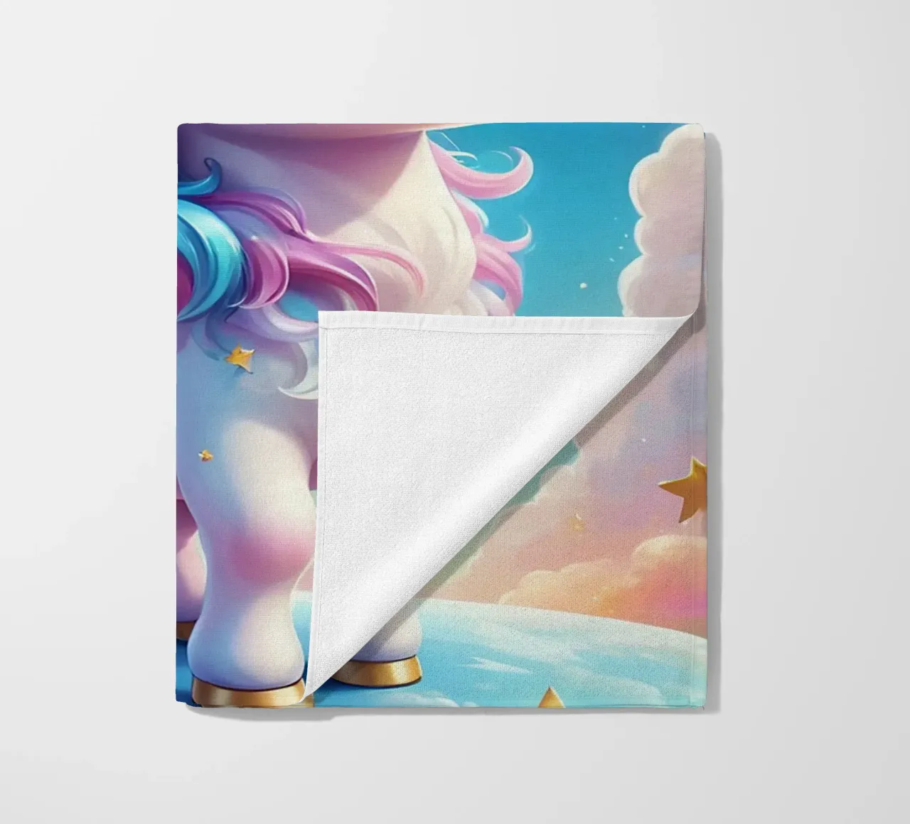 Unicorn Love beach towel by Cute Art