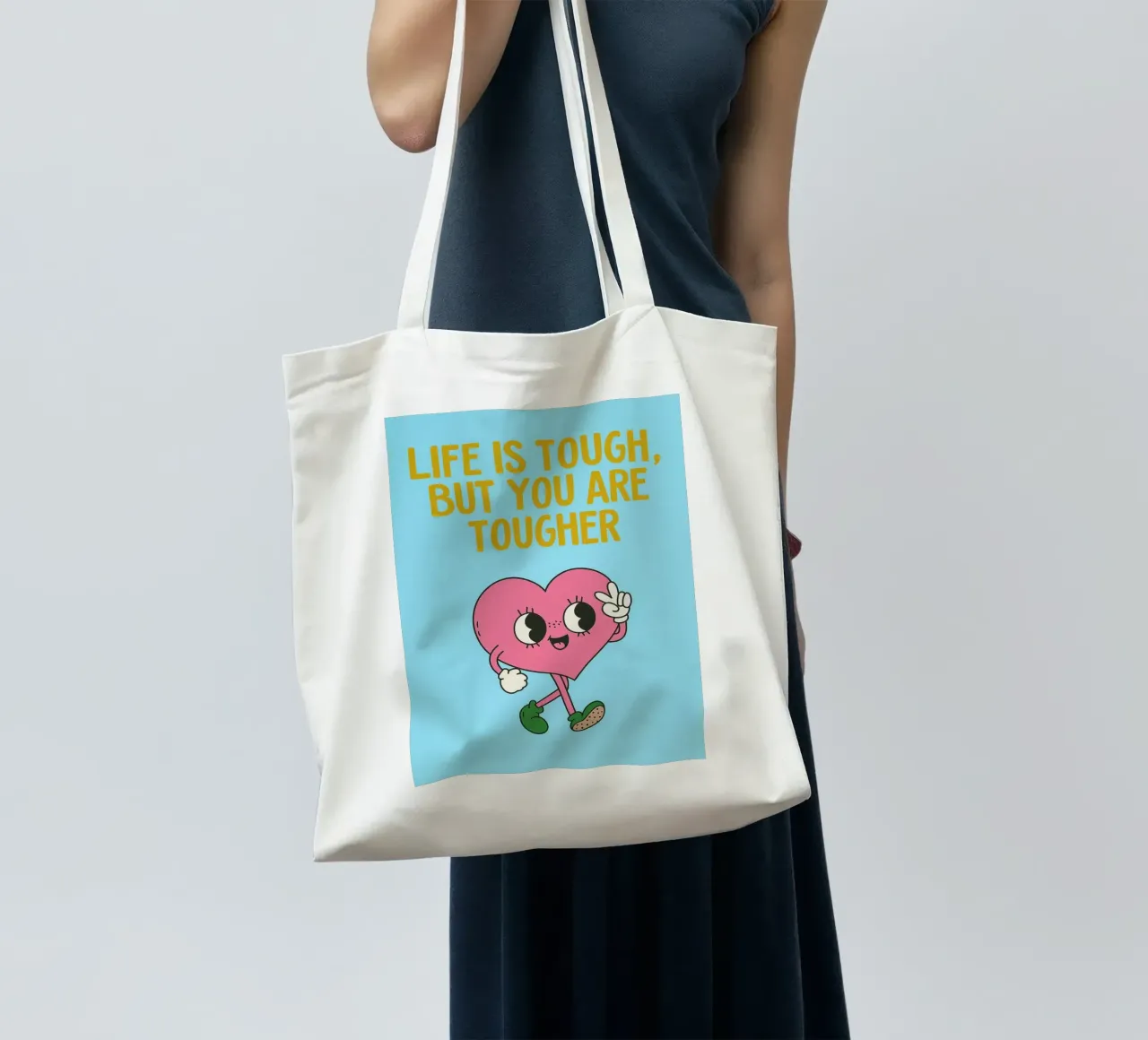 La vita è dura, ma voi lo siete di più borsa in juta da oneroad