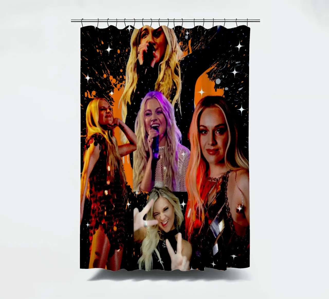 Kelsea Ballerini Yeah Sure Okay V2 shower curtain by carleemiller
