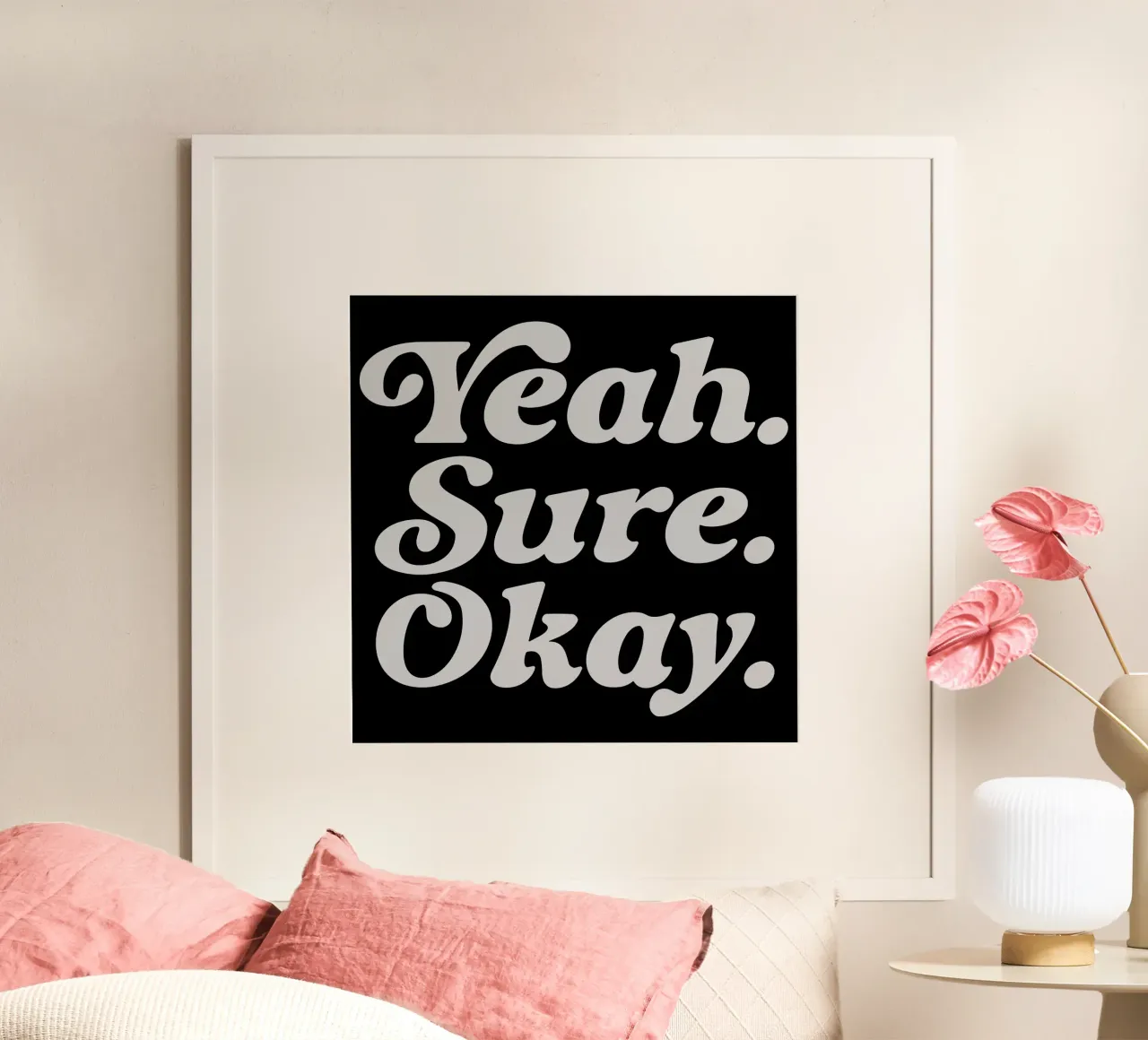 Kelsea Ballerini Yeah Sure Okay V3 poster with plastic frame by carleemiller