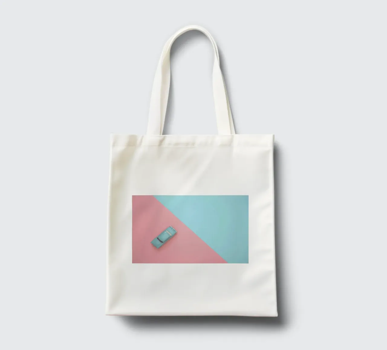 automobile orizzontale borsa in juta da space words