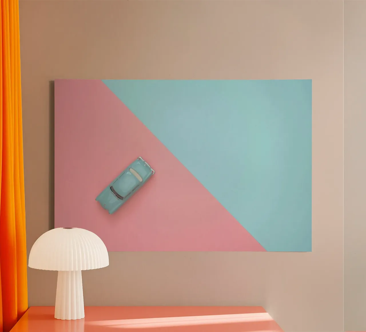 automobile horizontal canvas by space words