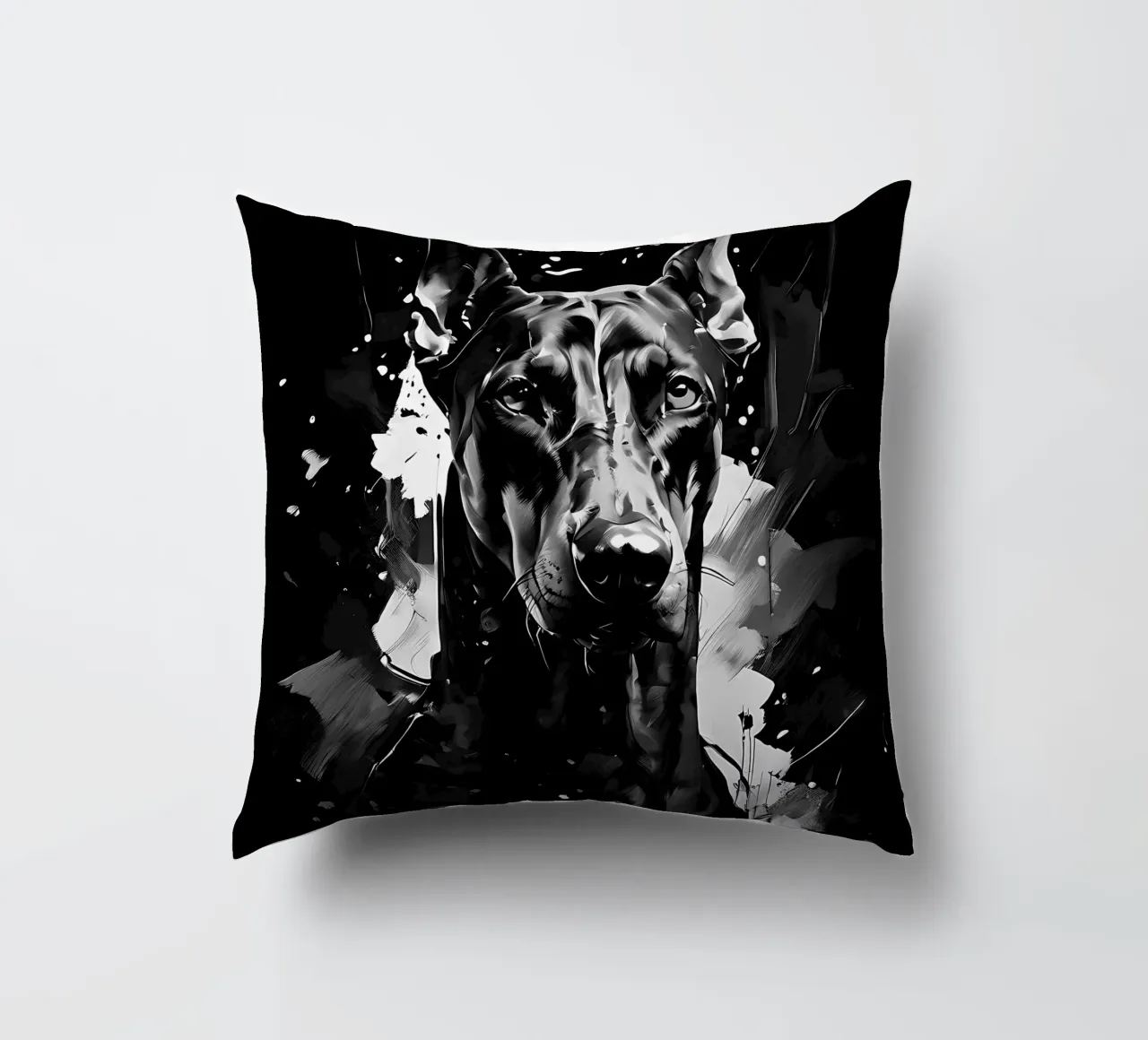 Cane, Doberman_style_I_1 cuscino da Tierisch bunt by LK