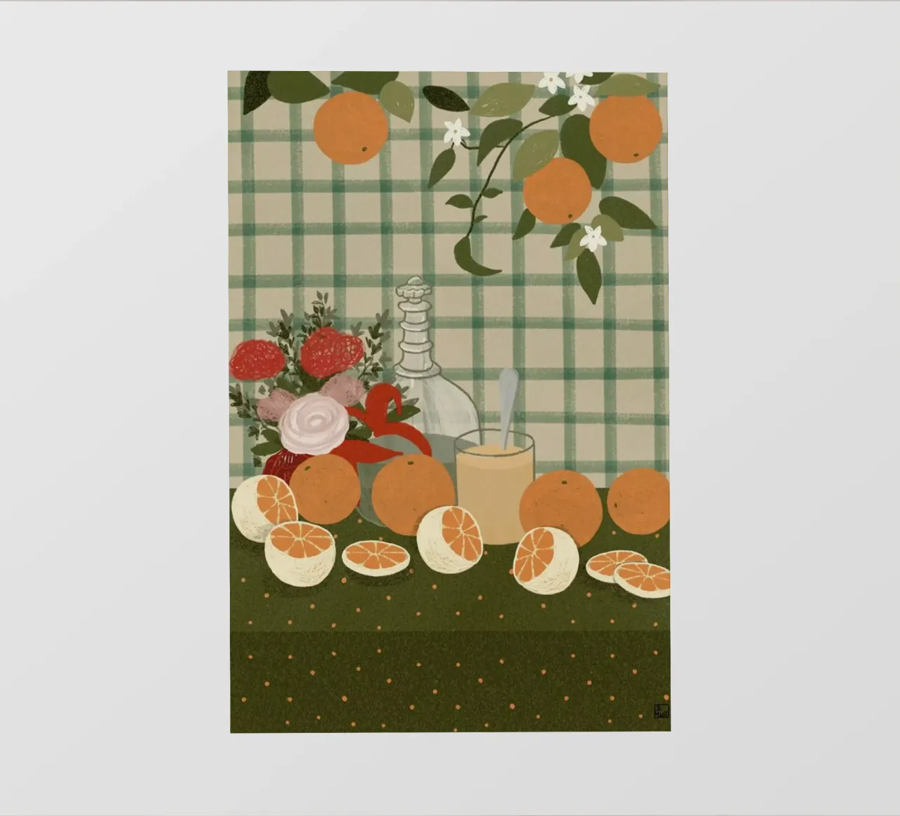 Still Life With Oranges telo in pvc da Be Mart