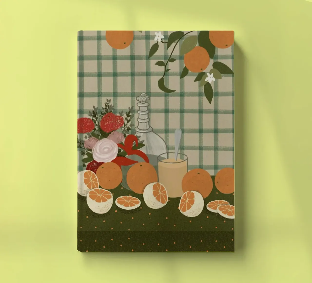 Still Life With Oranges notebook by Be Mart
